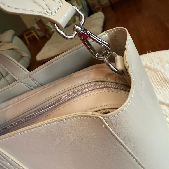 Calpak tote with laptop and device storage, taupe - Picture 6 of 15